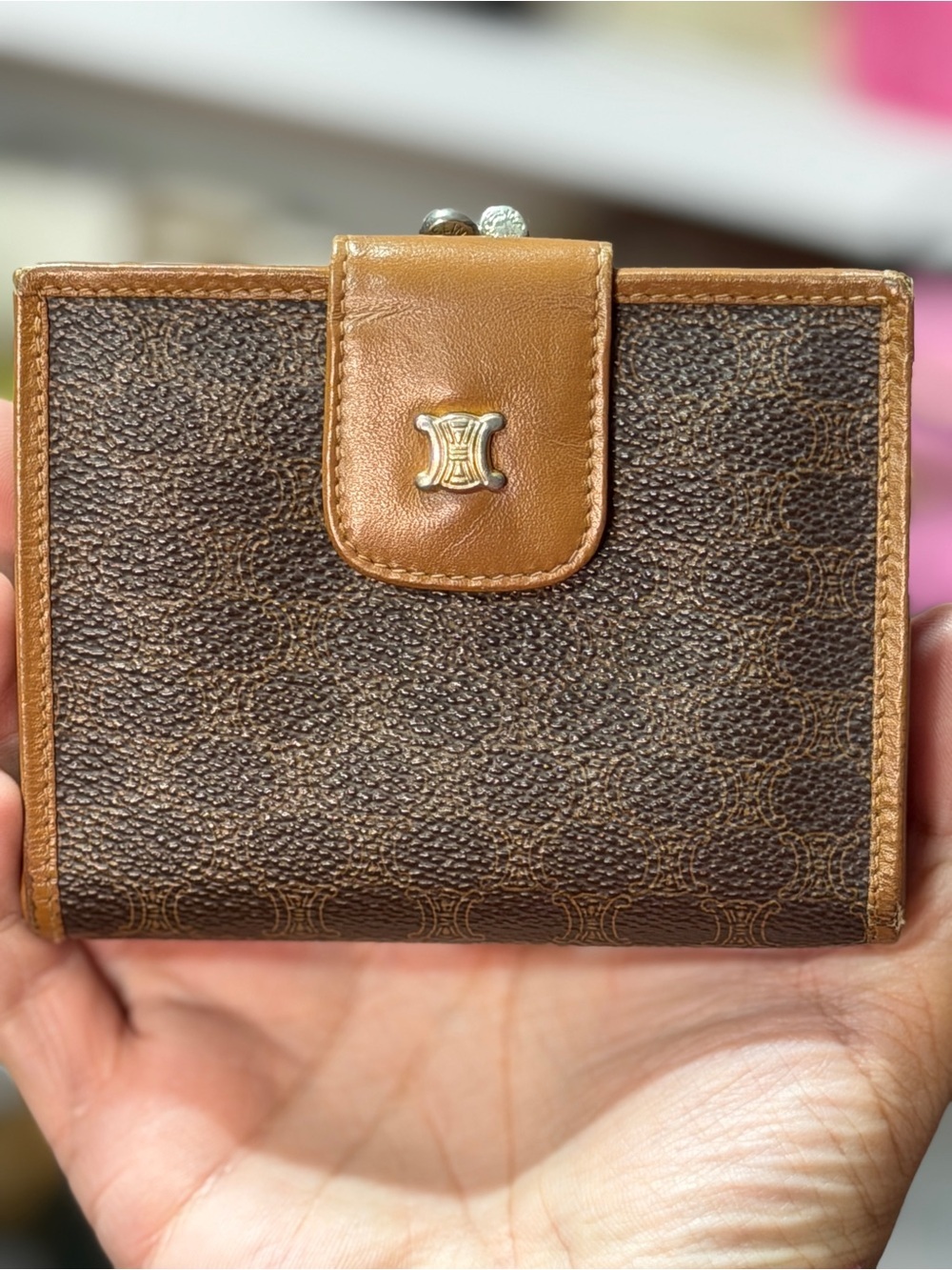 Celine Macadam Kisslock Wallet